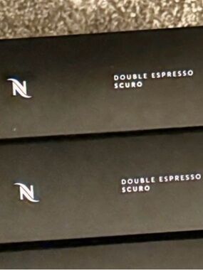 NESPRESSO 
2 sleeves double espresso SCURO 
best before date 11.30.2026